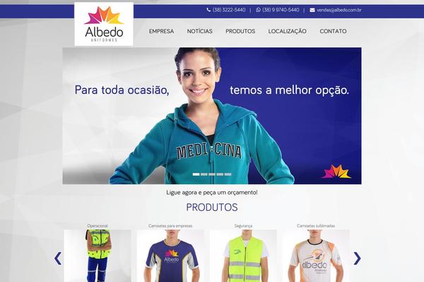 Albedo theme site design template sample