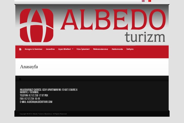 Albedo theme site design template sample