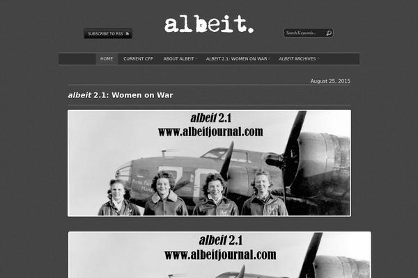Editorial theme site design template sample