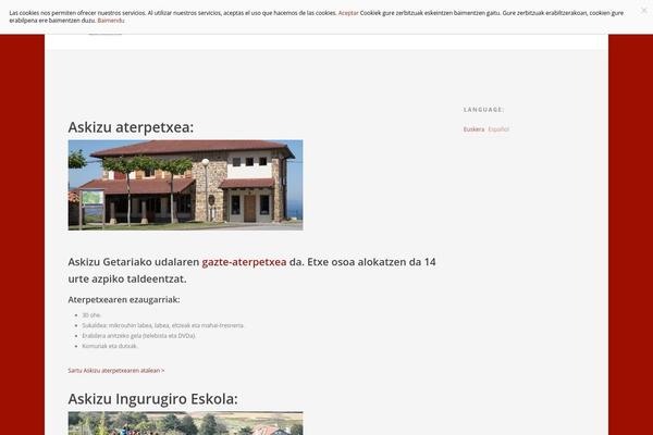 Site using Cartograf Cookie filter plugin