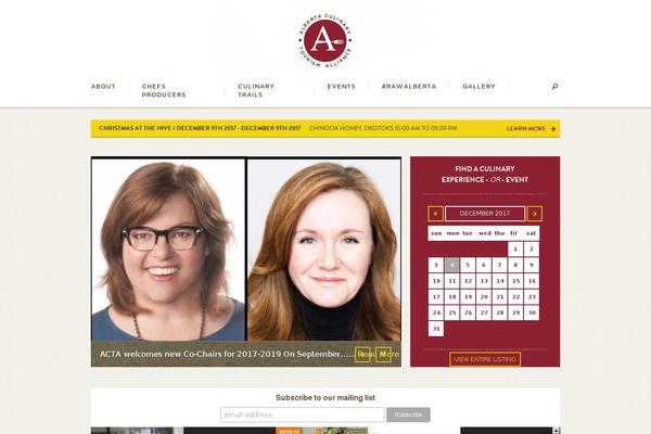 albertaculinary.com site used Acta