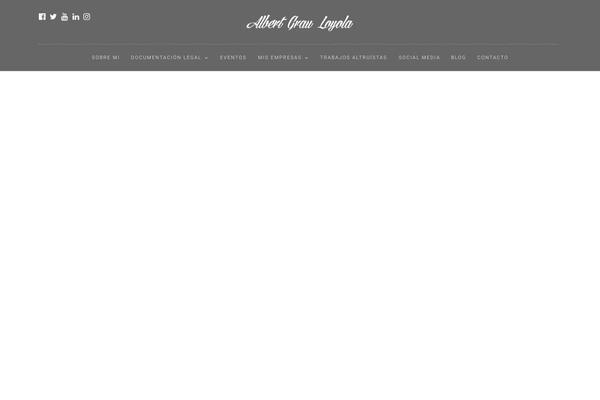 albertgrauloyola.com site used Photography