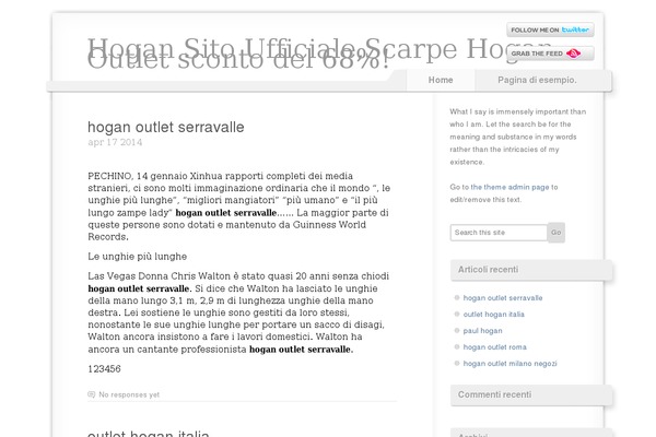 voidy theme site design template sample