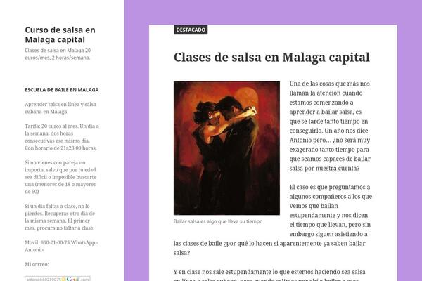 Twenty Fifteen theme site design template sample