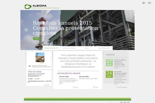 albioma.com site used Albioma