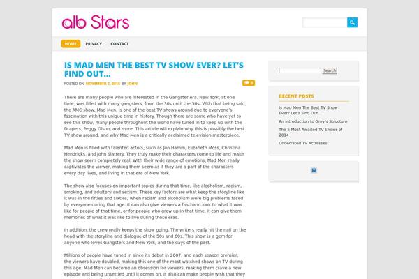 The Bizness theme site design template sample