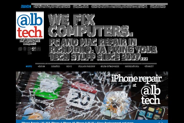 Tech theme site design template sample