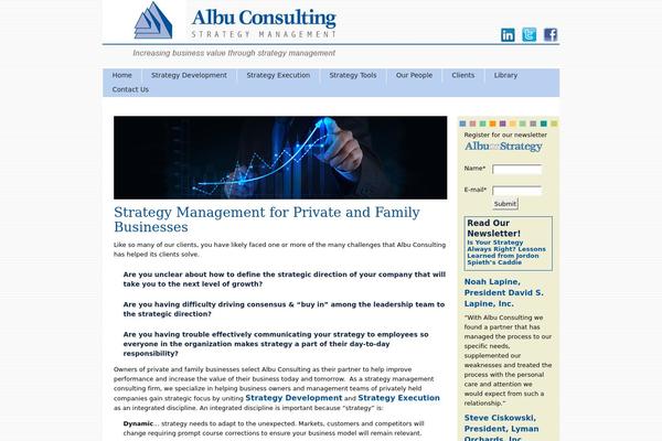 albu-strategymanagement.com site used Albutheme
