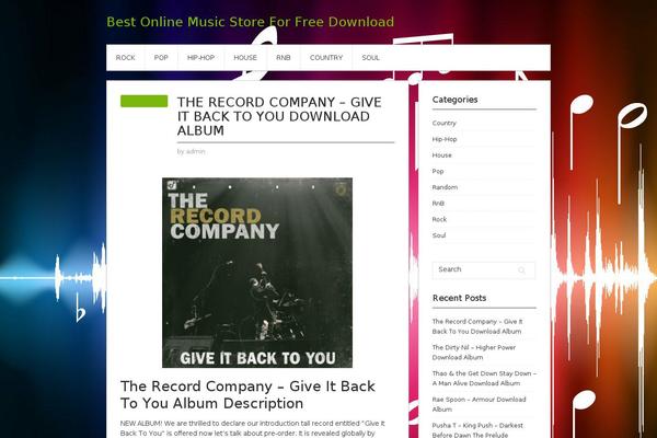 Contango theme site design template sample