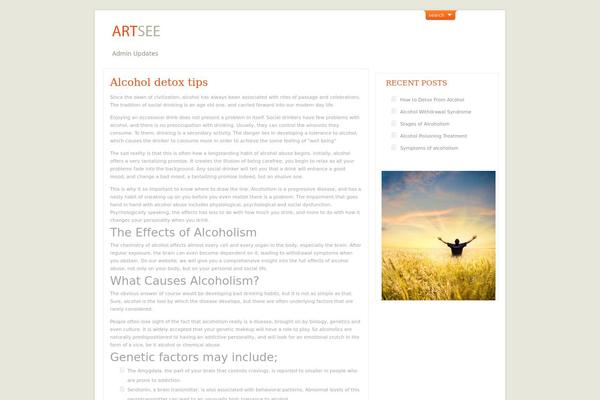 ArtSee theme site design template sample