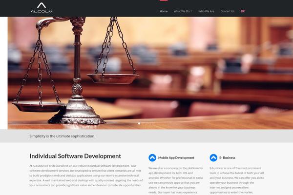 alcolm.com site used Content-aside