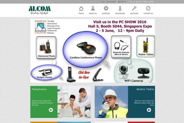 alcomonline.com site used Alcom