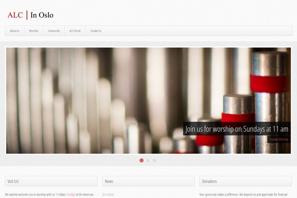 Trinity theme site design template sample