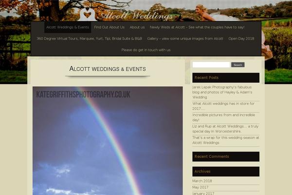 alcottweddings.com site used Sixteen