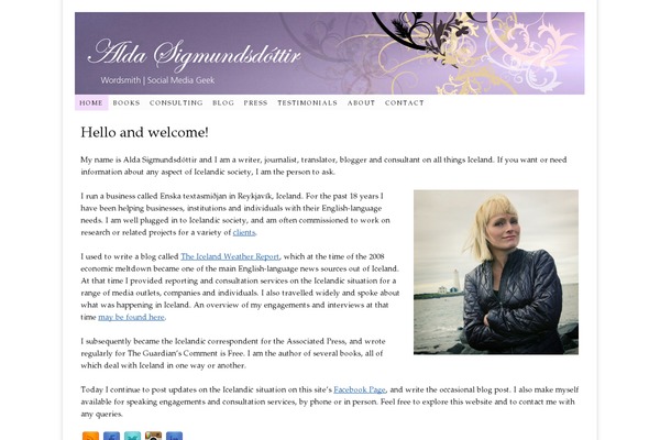 Vantage theme site design template sample