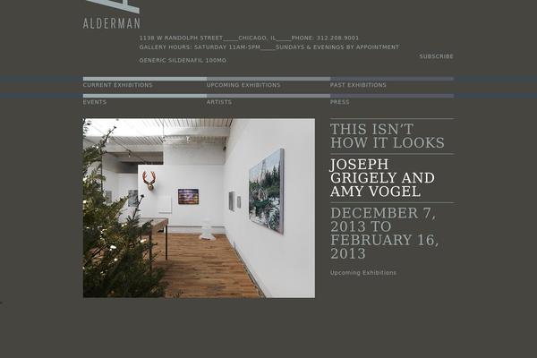 aldermanexhibitions.com site used Alderman