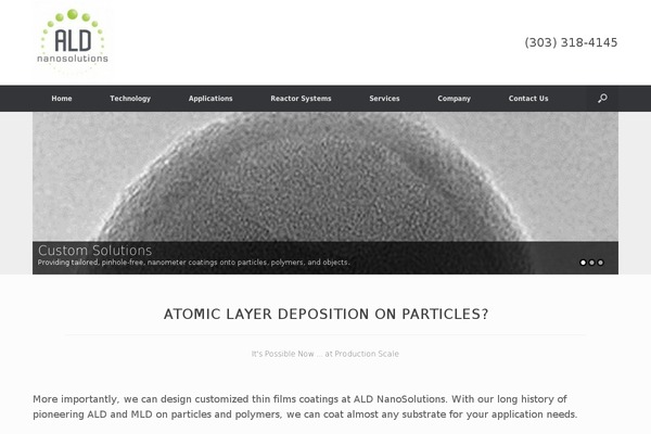 Vantage theme site design template sample