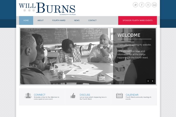 Politician theme site design template sample