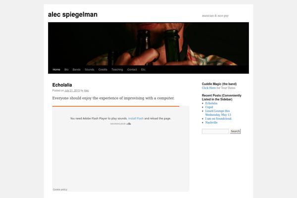 Site using Audio-player-oogiechetos plugin