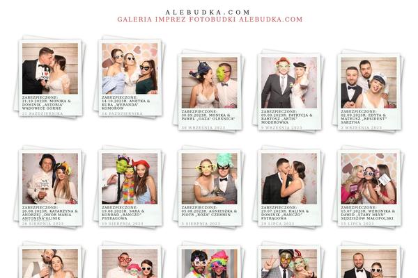 Polaroids theme site design template sample