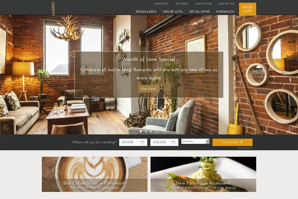 larkhotels theme websites examples