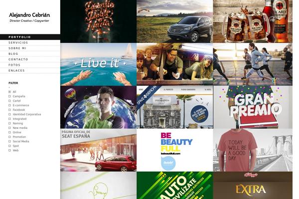 Elastico theme site design template sample