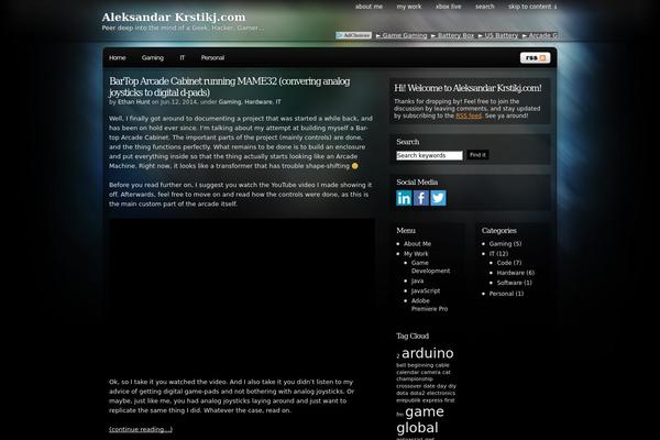 Pixel theme site design template sample