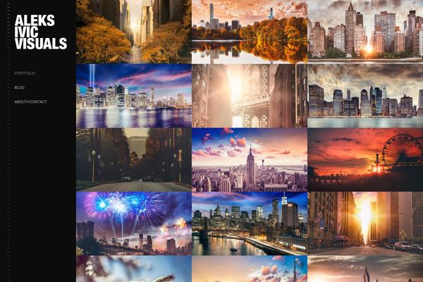 LENS theme site design template sample