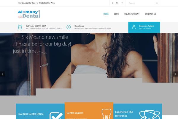 alemanydental.com site used Blu