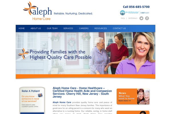 alephsnj.org site used Decanto