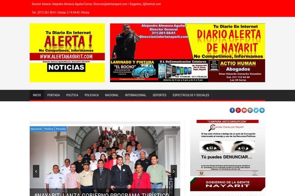 Elegant Magazine theme site design template sample