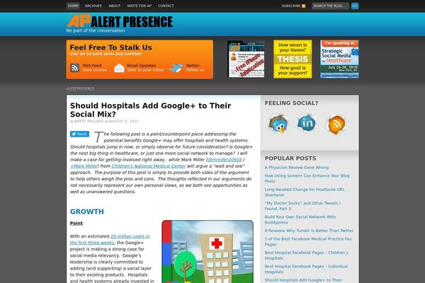 Thesis 1.6 theme site design template sample