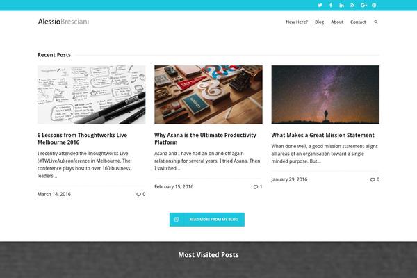Dante theme site design template sample