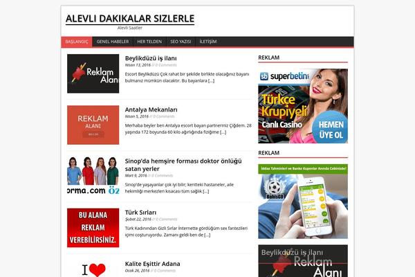 MH Magazine lite theme site design template sample