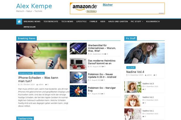 ColorMag theme site design template sample