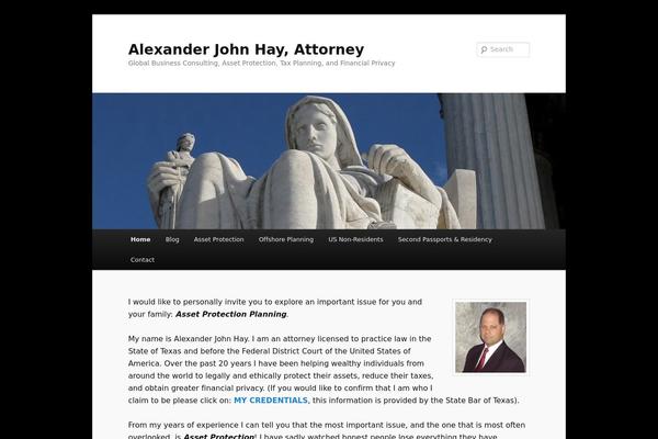 Twenty Eleven theme site design template sample