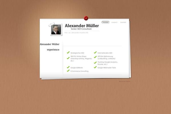 MyResume theme site design template sample