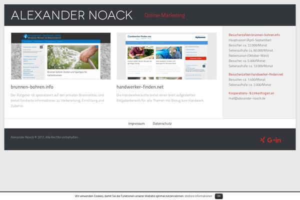 Hueman theme site design template sample