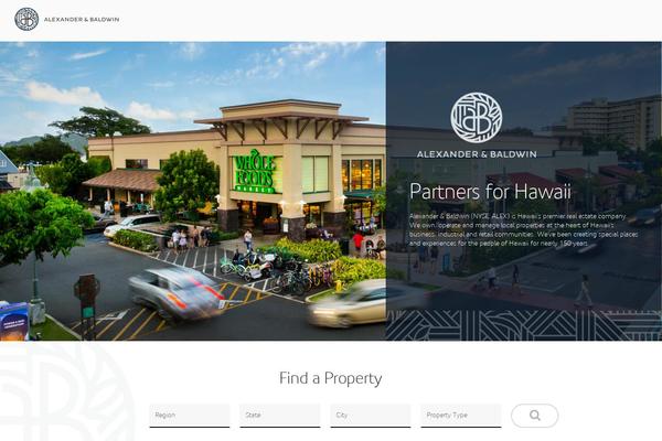 Alex theme site design template sample