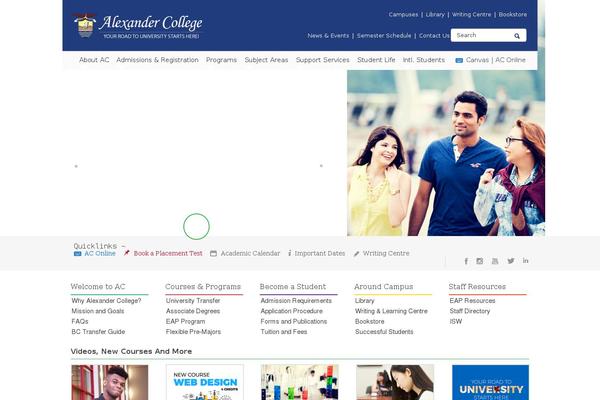alexandercollege.ca site used Alexander