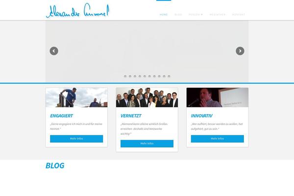 X Child theme site design template sample