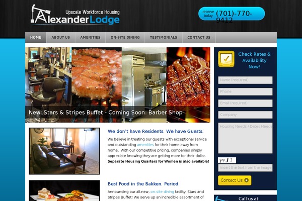 Alexander theme site design template sample