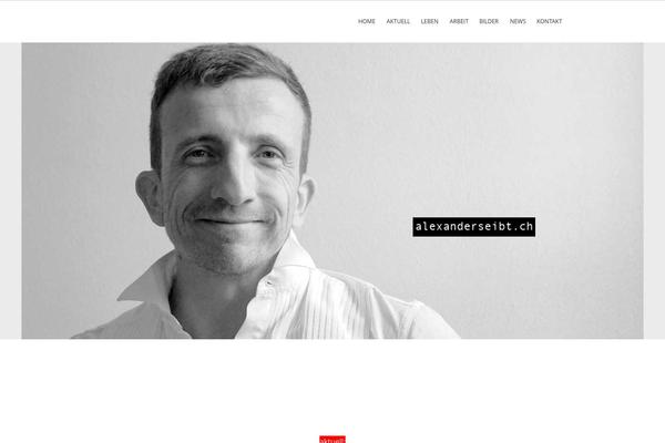 Singular theme site design template sample