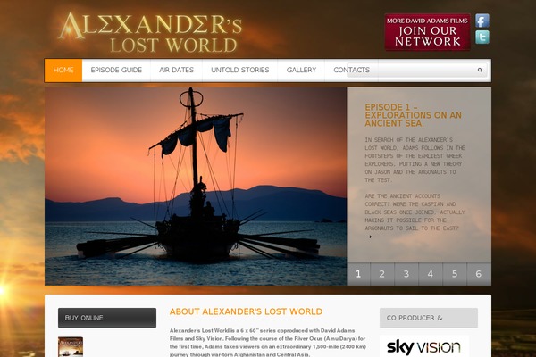alexanderslostworld.com site used Theme1695