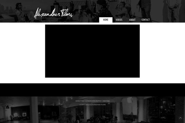 Alex theme site design template sample