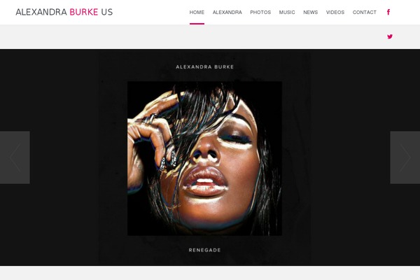 alexandra-burke.us site used Renegade