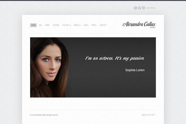 Equilibrium theme site design template sample