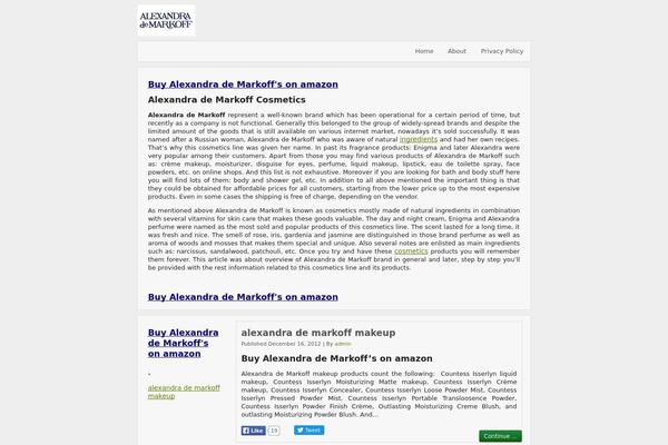 alexandrademarkoff.com site used Bwmgreene