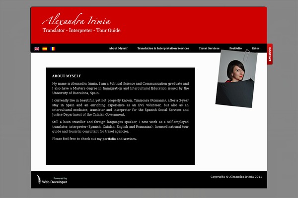 Influx theme site design template sample