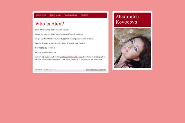 zeeBizzCard theme site design template sample